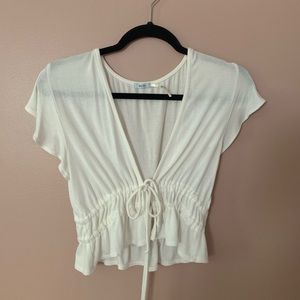 Urban Outfitters Tie Front Top